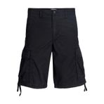 JACK & JONES Erkek Jpstcole Frank Kargo Şort Mid Sn, Olive Night, XS, siyah, Large