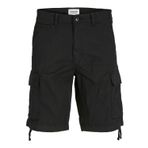 JACK & JONES Erkek JPSTCOLE JJTUCKER CARGO SHORT SN Kargo Şort Siyah S