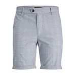 JACK & JONES Erkek Jpstconnor Jjshorts AKM Sn Chino Şort, Mavi indigo/detay: kontrol, M