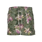 JACK & JONES Erkek JPSTFIJI JJSWIM AOP ORIGINALS LY Deniz Şortu Koyu Yeşil S