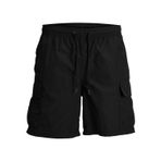 Jack & Jones Erkek JPSTFIJI JJSWIM CARGO LY Deniz Şortu, Siyah, S