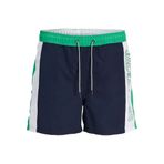 JACK & JONES Erkek JPSTFIJI JJSWIM COLORBLOCKING LY Deniz Şortu Lacivert S