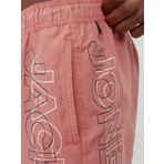 JACK & JONES Erkek JPSTFIJI JJSWIM DOUBLE LOGO SN LY Deniz Şortu Pembe L