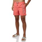 JACK & JONES Erkek JPSTFIJI JJSWIM DOUBLE LOGO SN LY Deniz Şortu Pembe S