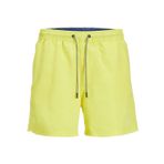 JACK & JONES Erkek Jpstfiji Jjswim Solid Ly Sn Şort, Yanan Sarı/Detay: Sağlam, S
