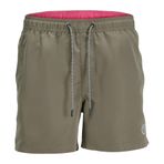 JACK & JONES Erkek Jpstfiji Jjswim Solid Ly Sn Şort, Yeşil., S