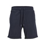 JACK & JONES Erkek JPSTGORDON JJSMART SWEAT SHORTS AM Şort, Dark Navy, S