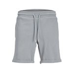 JACK & JONES Erkek JPSTGORDON JJSMART SWEAT SHORTS AM Şort, Ultimate Grey, S