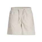 JACK & JONES Erkek JPSTJAIDEN JJSUMMER LINEN BLEND SHORT SN Jogger Şort Koyu Bej XXL