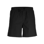 JACK & JONES Erkek JPSTJAIDEN JJSUMMER LINEN BLEND SHORT SN Jogger Şort Siyah L
