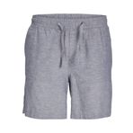 JACK & JONES Erkek JPSTJAIDEN JJSUMMER LINEN BLEND SHORT SN Jogger Şort Soluk Mavi L