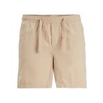 JACK & JONES Erkek Jpstjeff Jjjogger Gofre Kumaş DEK Sn Şort, Crockery, XXL