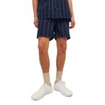 JACK & JONES Erkek Jpstjeff Jjjogger Gofre Kumaş DEK Sn Şort, Lacivert blazer/Detay: Sağlam, S
