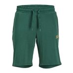 JACK & JONES Erkek JPSTKANE JJJOSH SWEAT SHORTS AMT Şort, Dark Green, S
