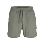 Jack & Jones Erkek JPSTKARL JJFRED SWEAT SHORTS GMS Şort, Gri, M
