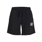 JACK & JONES Erkek JPSTLOGO SWEAT SHORTS 2 COL GMS Şort, Black, S