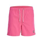 JACK & JONES Erkek JPSTMALTA JJSWIM MAGIC SS24 LY Deniz Şortu Fuşya M