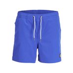 JACK & JONES Erkek JPSTMALTA JJSWIM MAGIC SS24 LY Deniz Şortu Mavi S