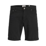 JACK & JONES Erkek Jpstrick Ethan Icon Şort SRT Sn, Siyah Kum, XS