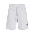 JACK & JONES Erkek JPSTSWIFT SWEAT SHORTS SN PLS Şort, White Melange, 42