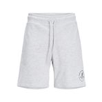 JACK & JONES Erkek JPSTSWIFT SWEAT SHORTS SN PLS Şort, White Melange, 44