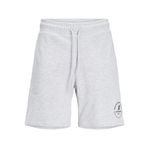 JACK & JONES Erkek JPSTSWIFT SWEAT SHORTS SN PLS Şort, White Melange, 46