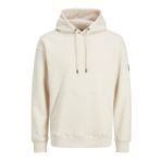 JACK & JONES Erkek kapüşonlu kanguru cebi, Moonbeam, M