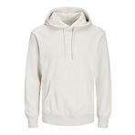 JACK & JONES Erkek kapüşonlu kazak baskılı kapüşonlu kazak, Moonbeam, M