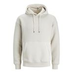 JACK & JONES Erkek kapüşonlu kazak JCOBLACK Structure- Relaxed Fit S-XXL, Moonbeam No Badge, M
