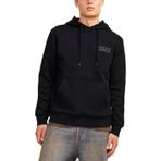 JACK & JONES Erkek kapüşonlu kazak logolu kapüşonlu kazak, Siyah 5, XXL