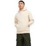 JACK & JONES Erkek kapüşonlu kazak, tek renkli, kapüşonlu kazak, Moonbeam, M