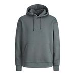JACK & JONES Erkek kapüşonlu kazak, tek renkli, kapüşonlu kazak, Sedona Sage, L