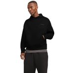 JACK & JONES Erkek kapüşonlu kazak, tek renkli, kapüşonlu kazak, Siyah, M