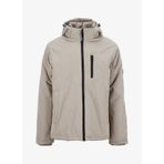 Jack & Jones Erkek Kapüşonlu Su Geçirmez Mont, Bej, 2XL