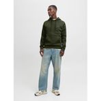Jack & Jones Erkek Kapüşonlu Sweatshirt, Duffel Bag Rengi, S Beden