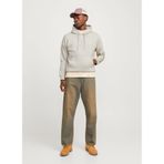Jack & Jones Erkek Kapüşonlu Sweatshirt, Moonbeam, L Beden