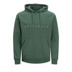 Jack & Jones Erkek Kapüşonlu Sweatshirt, Relaxed Fit, Kanguru Cep, Yeşil, L Beden