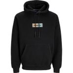 Jack & Jones Erkek Kapüsonlu Uzun Kollu Sweatshirt Bronx - 01-Siyah - 2XL