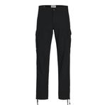 JACK & JONES Erkek kargo pantolon, rahat kesim, kargo pantolon, Siyah, 28W / 32L