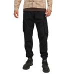 JACK & JONES Erkek kargo pantolon, rahat kesim, kargo pantolon, Siyah, S