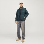 Jack & Jones Erkek Katlanabilir Rüzgara Dayanıklı Puffer Mont - State - 02Y-Yeşil - XL