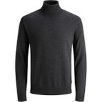 Jack & Jones Erkek Kazak Jjebasic Knit Roll Neck 8051 - 2XL - 000-Siyah