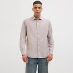 Jack & Jones Erkek Keten Karisimli Gömlek - Summer - 113-Bej