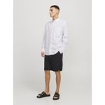 Jack & Jones Erkek Keten Karışımlı Şort - Jaiden - 12274968 Black
