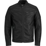 Jack & Jones Erkek Kisa Kesim Biker Ceket - Tano - 000-Siyah - L