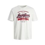 JACK & JONES Erkek kısa kollu gömlek, Cloud Dancer., M