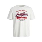 JACK & JONES Erkek kısa kollu gömlek, Cloud Dancer., S