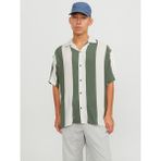 Jack & Jones Erkek Kısa Kollu Poplin Gömlek - Jeff - Yeşil
