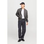 Jack & Jones Erkek Kolej Yaka Mont 63412165203 Füme - XL