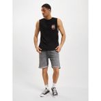 Jack & Jones Erkek Kolsuz Baskılı Oversize T-Shirt - 12256261 - Siyah
